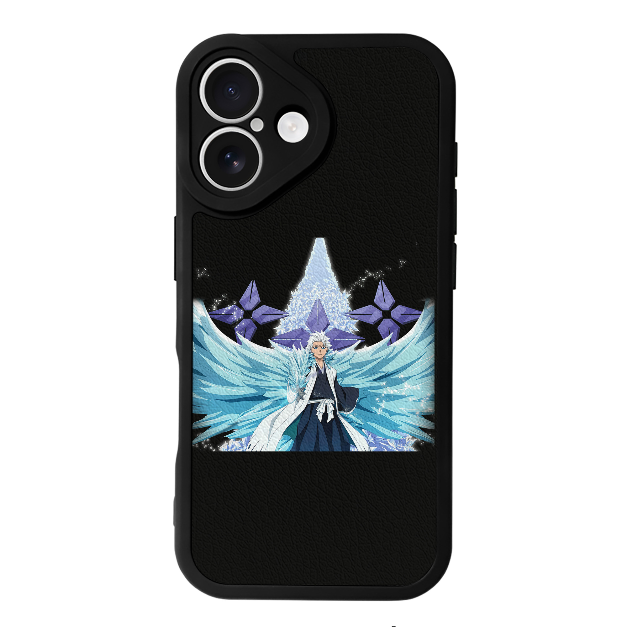 （画像用） ブリーチ 日番谷冬獅郎（ひつがや とうしろう） BLEACH Hitsugaya Toushirou 【iPhone 16シリーズ対応】シリコンスマホケース（レザー調） 材質：シリコン